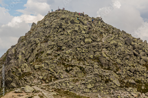 Peak of Chopok mountain in Nizke Tatry mountains, Slovakia