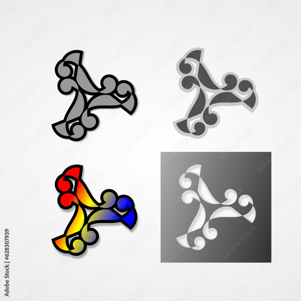 natural traditional triangle logo design natural traditional triangle logo design