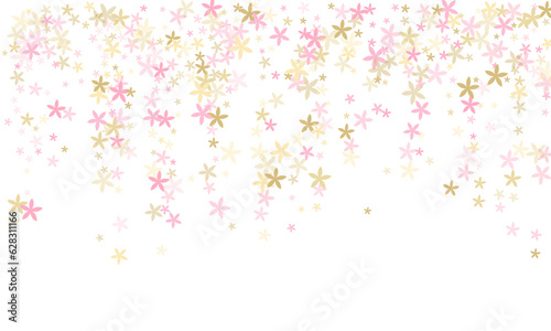 Snow-In-Summer simplistic flowers vector design. Cute field bloom shapes isol...