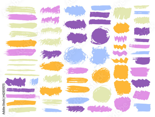 Paint grunge daub mega pack. Freehand inkblot streak sumie shapes. Dab spot sale banner stamp set. Daub ink spots design.
