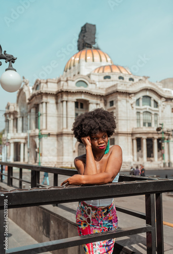 beautiful black girl traveling alone © CarlosCalixto