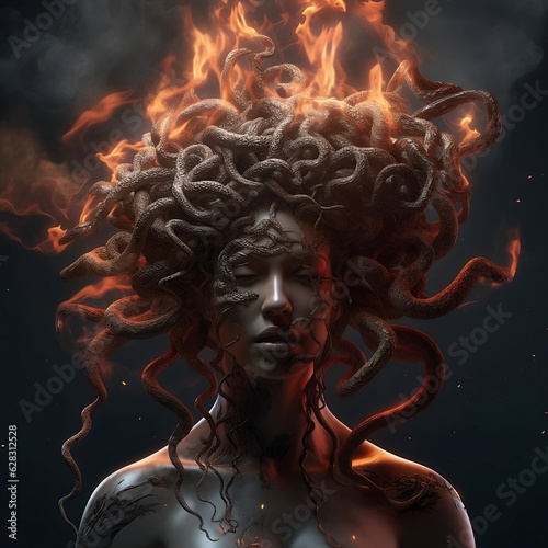 Burning Medusa