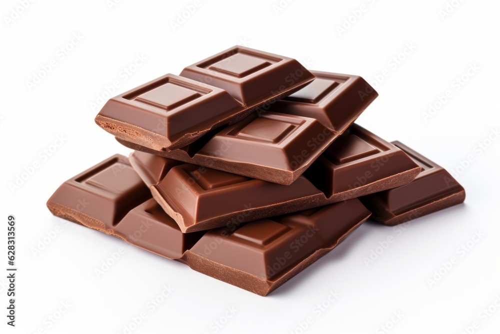 Appetizing chocolate made from natural cocoa and milk. Background with selective focus and copy space Appetizing chocolate made from natural cocoa and milk. Background with selective focus and copy space