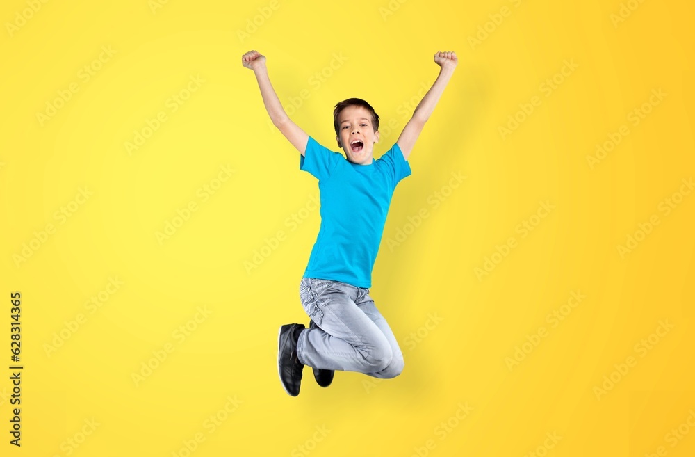 portrait of happy child boy posing on background portrait of happy child boy posing on background