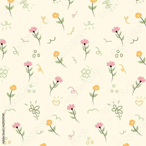 floral abstract pattern suitable for textile and printing needs © ardie