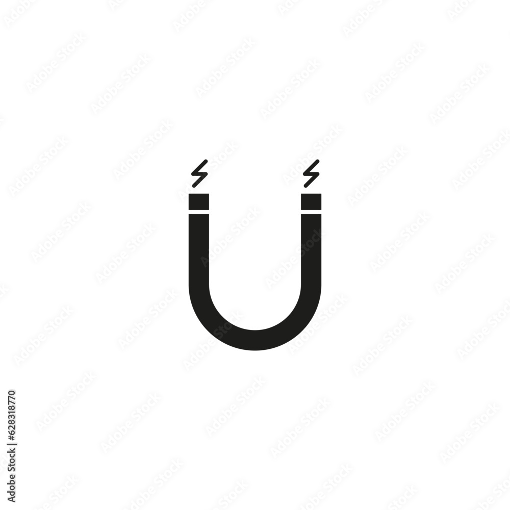 Magnet icon. Vector illustration. EPS 10. Magnet icon. Vector illustration. EPS 10.