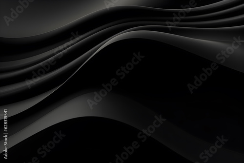 abstract black wave background design, AI generate