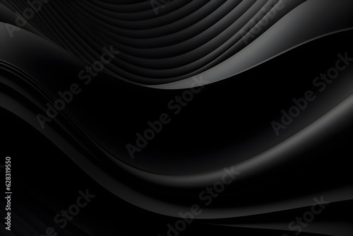 abstract graphic black wave background design, AI generate