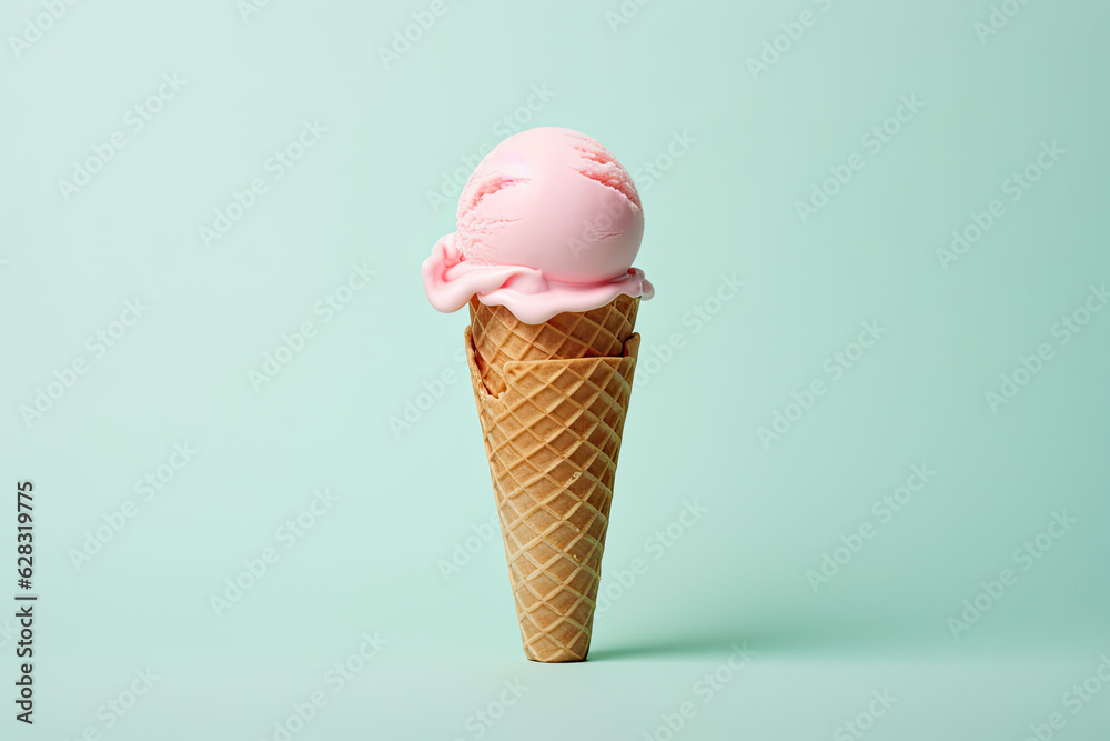 Colourful ice cream on a clean background Colourful ice cream on a clean background