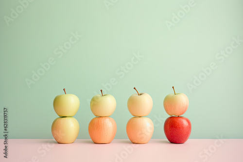 Apples on a clean background