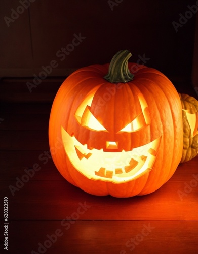 Image of a typical halloween pumpkin