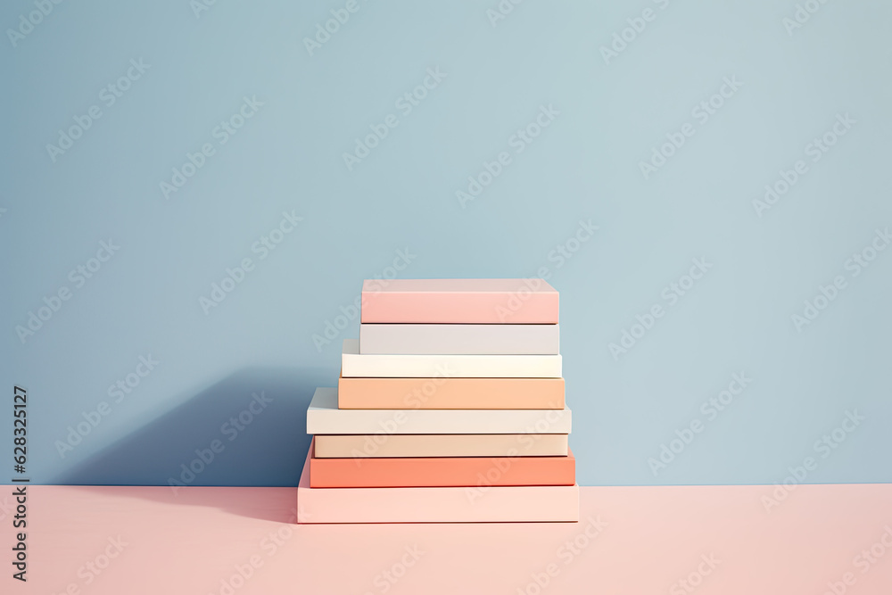 Colourful paper notebooks, simple and clean design Colourful paper notebooks, simple and clean design