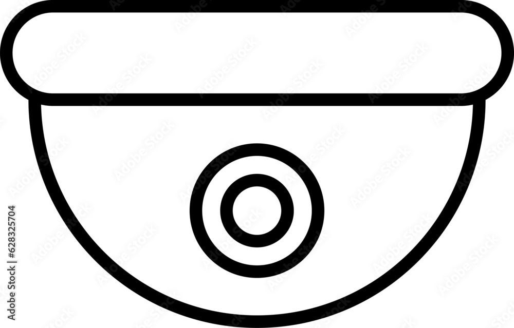 Video Surveillance Vector Line Sign for Advertisement. Perfect for web sites, books, stores, shops. Editable stroke in minimalistic outline style Video Surveillance Vector Line Sign for Advertisement. Perfect for web sites, books, stores, shops. Editable stroke in minimalistic outline style