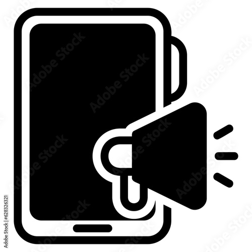  Mobile promotion black style icon