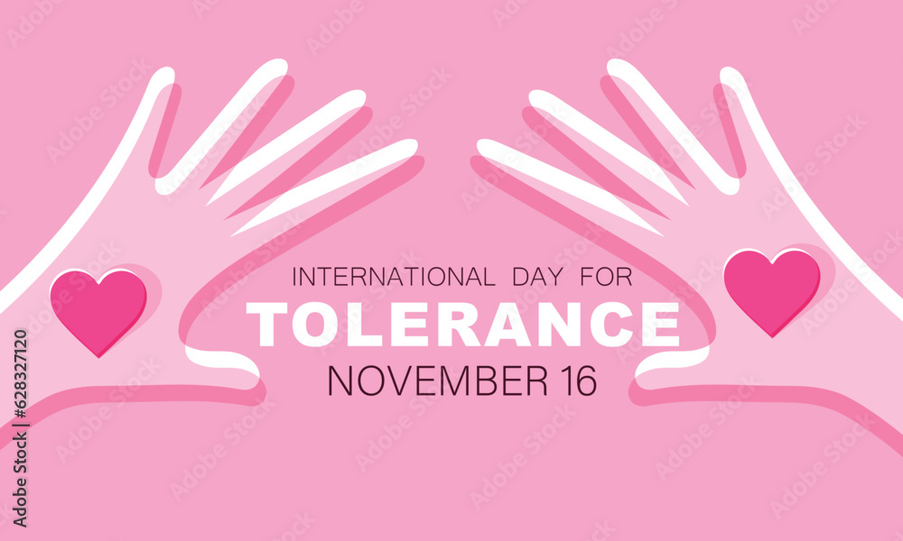 International Day for Tolerance. background, banner, card, poster, template. Vector illustration.