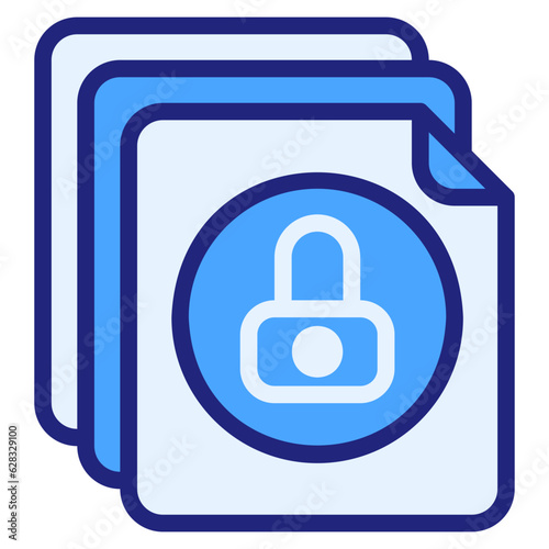  Copyright blue style icon