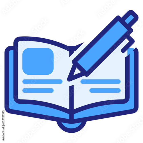  Journal blue style icon