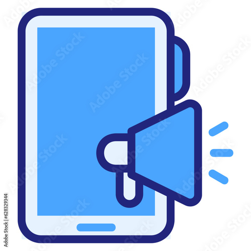  Mobile promotion blue style icon