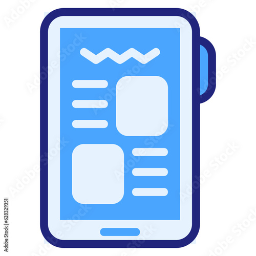  Online magazine blue style icon