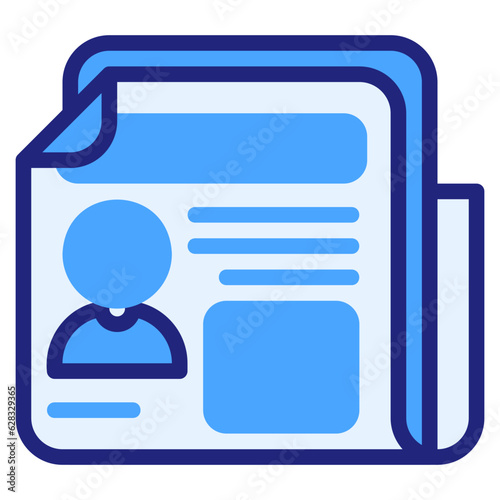  News blue style icon