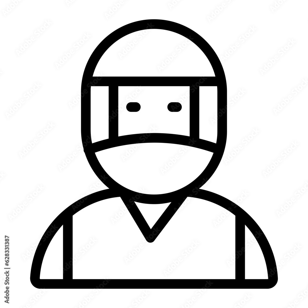 ninja line icon ninja line icon