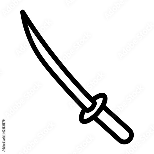 katana line icon