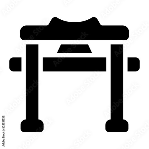 torii gate glyph icon