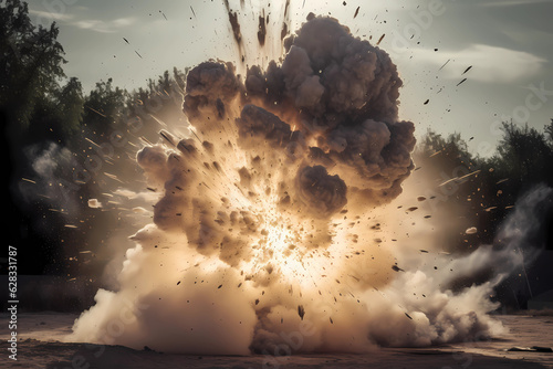 Fotografija The Explosive Incident | AI Generative