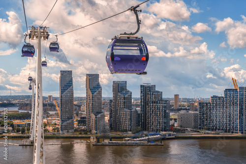 Seilbahn in den Wolken von London