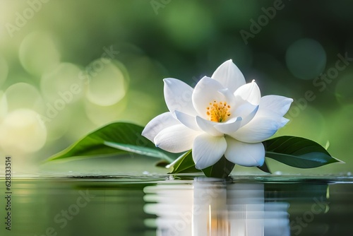 white water lily Generative AI