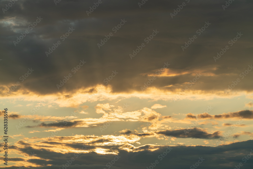 Sunset sky for background or sunrise sky and cloud at morning