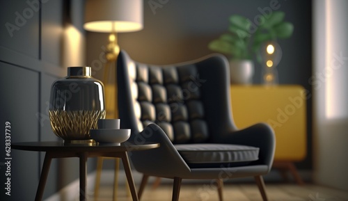 ultra photorealistic 3d product animation of a Furniture Generative Ai