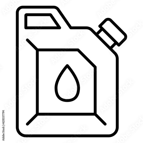 Illustration of Gas Can Filled Icon