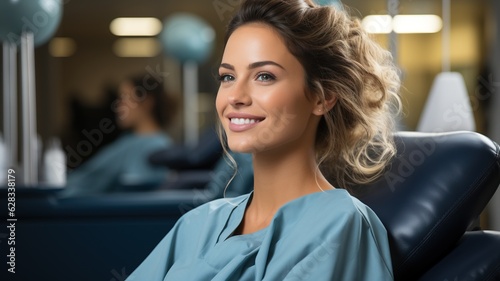 Woman in a dental appointme...