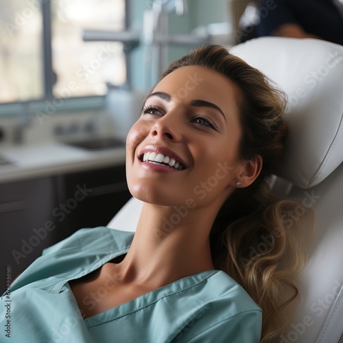 Woman in a dental appointme...