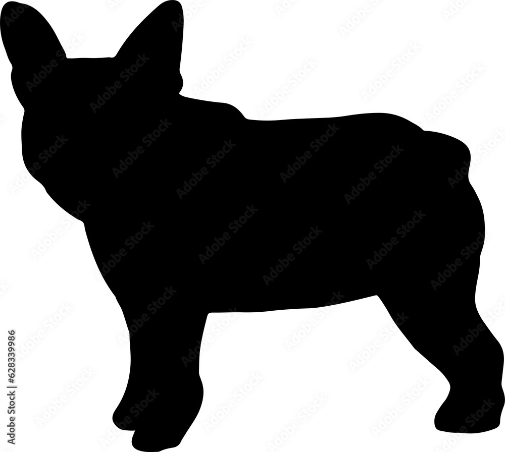 The French Bulldog illustration for pet or animal concept The French Bulldog illustration for pet or animal concept
