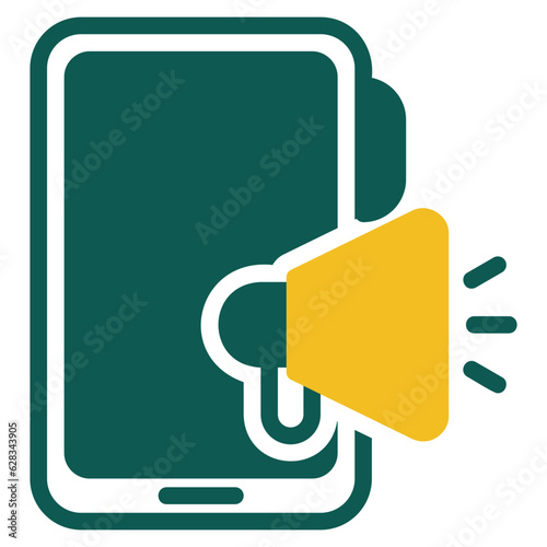  Mobile promotion duotone style icon