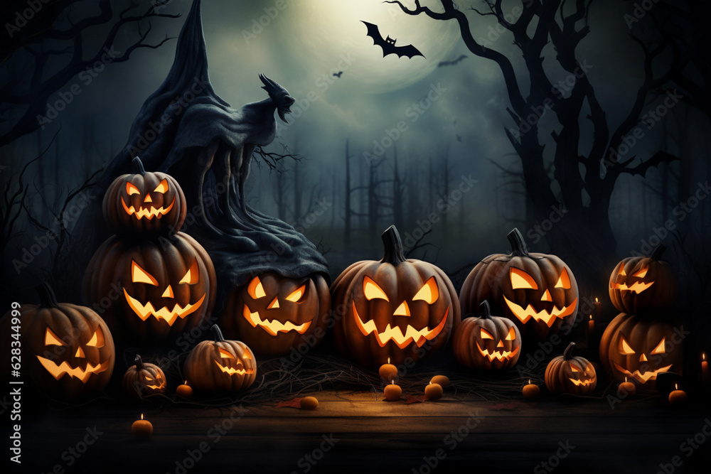 halloween background with pumpkin halloween background with pumpkin