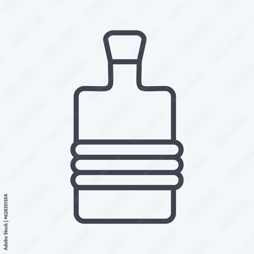 Icon Zam Zam. related to Eid Al Adha symbol. Line Style. simple design editable. simple illustration Icon Zam Zam. related to Eid Al Adha symbol. Line Style. simple design editable. simple illustration