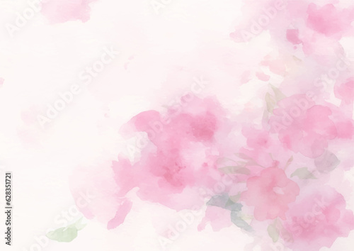 キレイ目かわいいピンクの花のアブストラクト背景（生成AI）