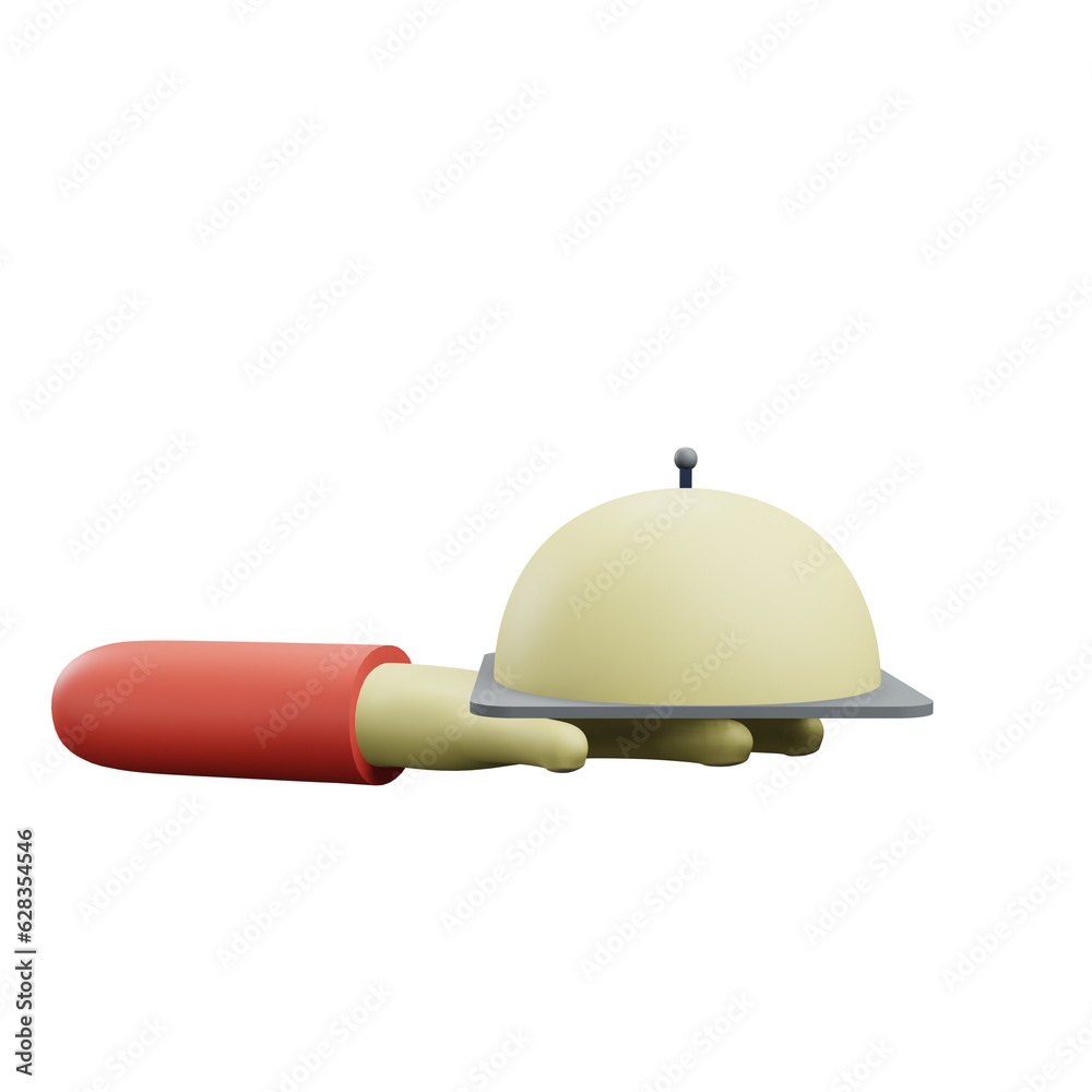 Obraz premium food cloche