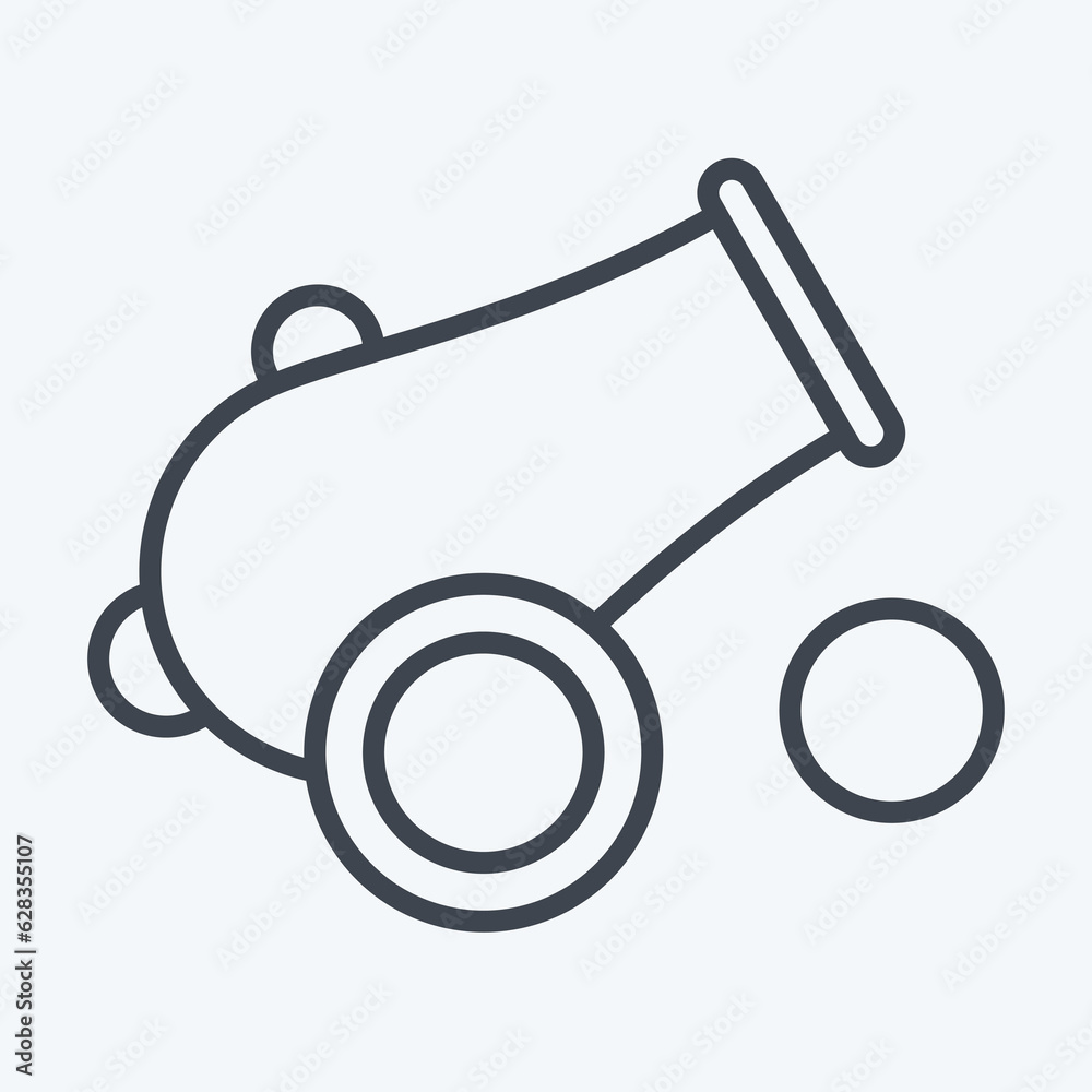 Icon Canon. related to Eid Al Fitr symbol. islamic. ramadhan. simple illustration Icon Canon. related to Eid Al Fitr symbol. islamic. ramadhan. simple illustration