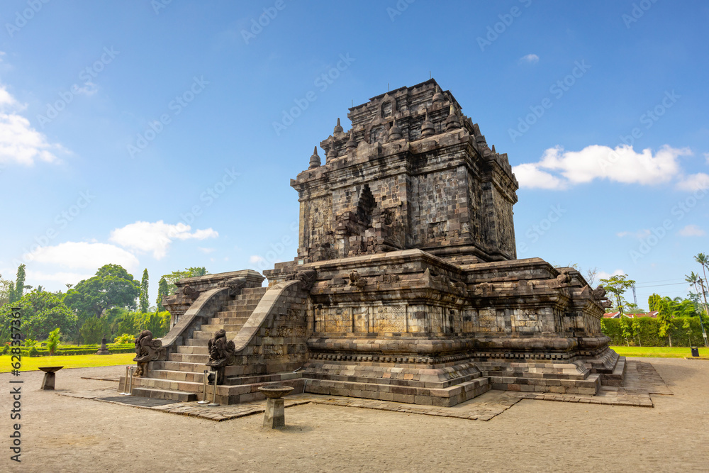 Candi Mendut, a 9th century Buddhist temple near Borobudur in Yogyakarta, Java, Indonesia.