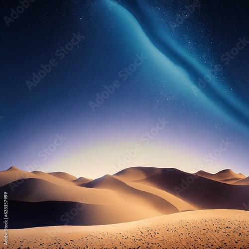 Abstract background wallpaper of desert starry sky 