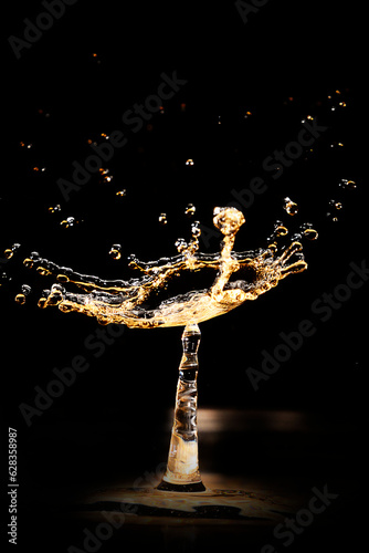 Water Drop Collision Gold
