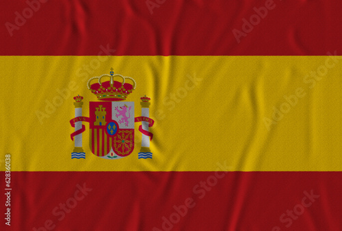 waving Flag of Spain country