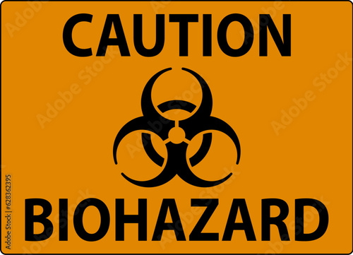 Biohazard Sign, Caution Biohazard Sign