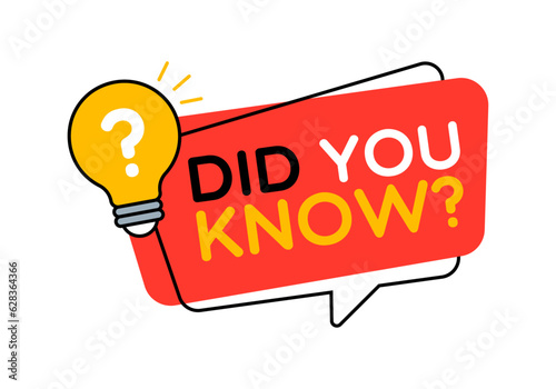 Did You Know Banner Label