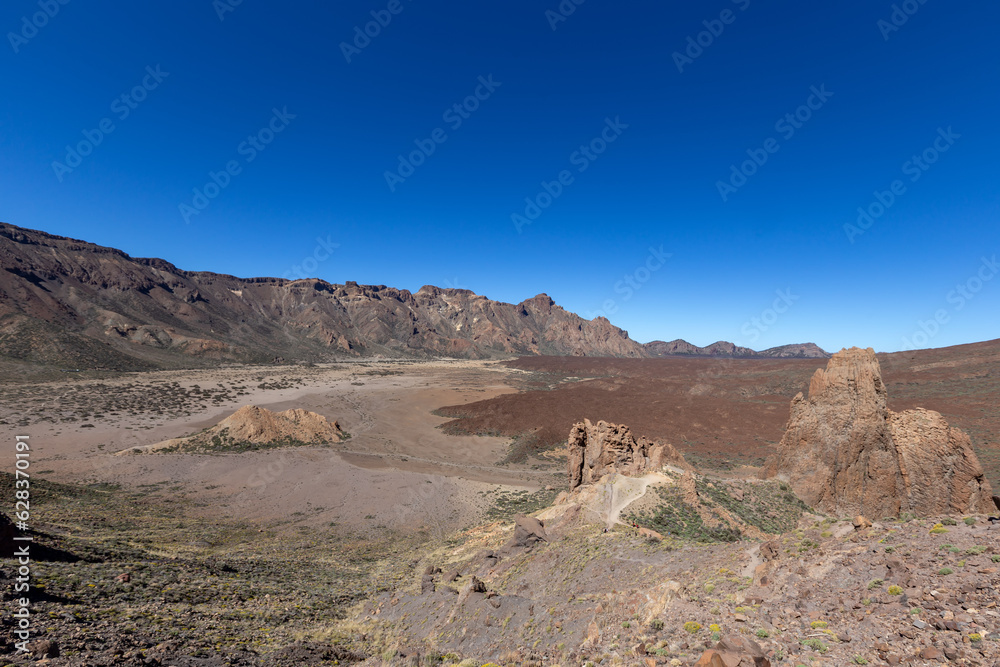 view on the Teide National Park on the island of Tenerife in Spain view on the Teide National Park on the island of Tenerife in Spain