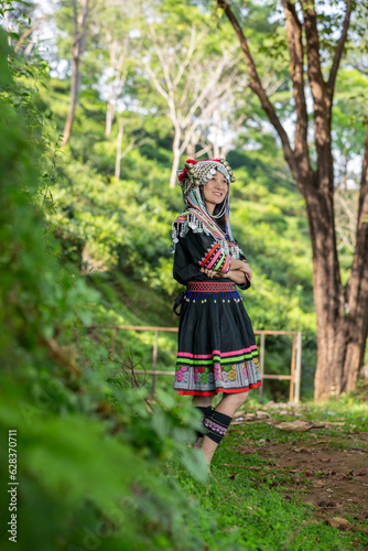 Miao Woman In Traditional Dress